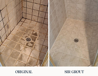 This Awful-looking Shower in Bedford Was Restored by Our Grout Cleaning  Company