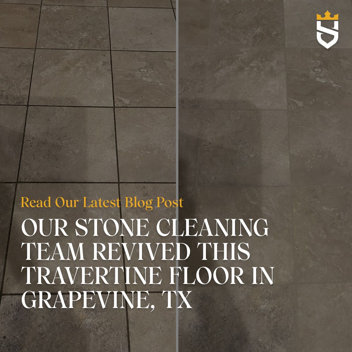 Our Stone Cleaning Team Revived This Travertine Floor in Grapevine, TX