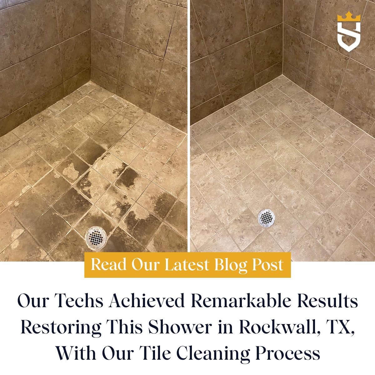 Our Techs Achieved Remarkable Results Restoring This Shower in Rockwall, TX, With Our Tile Cleaning Process